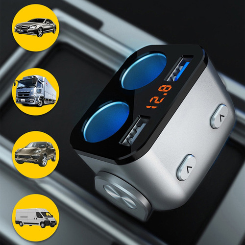 Conector For Encendedor De Coche, Doble Puerto Usb