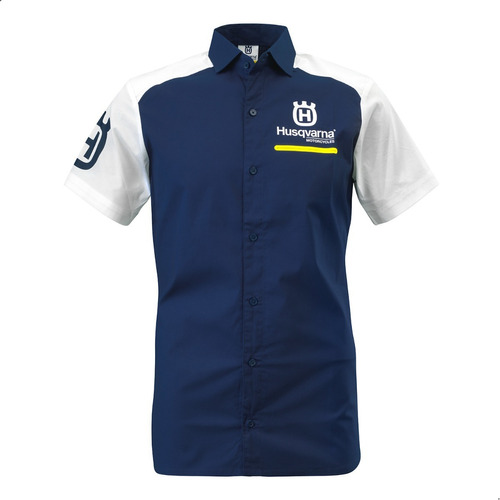 Remera Chomba Urbana Moto Husqvarna Replica Team Azul Um