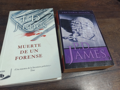 Lote X 2 Novelas Policiales De P. D. James.  Olivos.