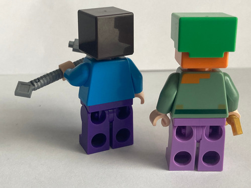Lego Minecraft Steve Y Alex Lego Original 1 Steve Y Alex (Usado)