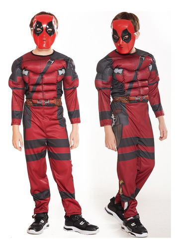 Disfraz Infantil Niño Deadpool Superheroe Mascara Ltf Shop 