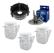 Comprar Kit 3 Mini Vaso De Plástico Compatible Con Licuadoras Oster