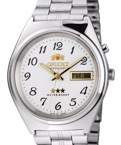 Relógio Orient 469wb1a B2sx Aço Inox Branco Automático 3