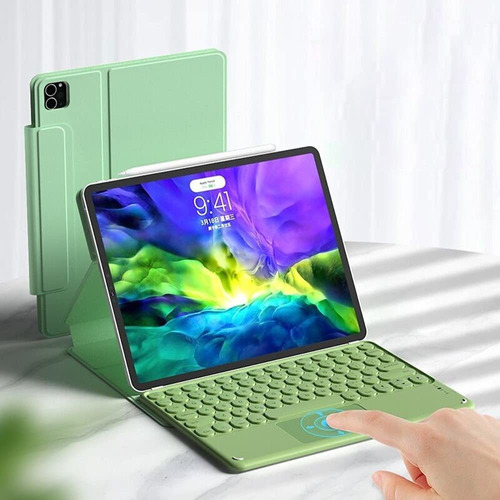 Touchpad iPad Pro Funda Teclado Generacion Doble Cara Verde