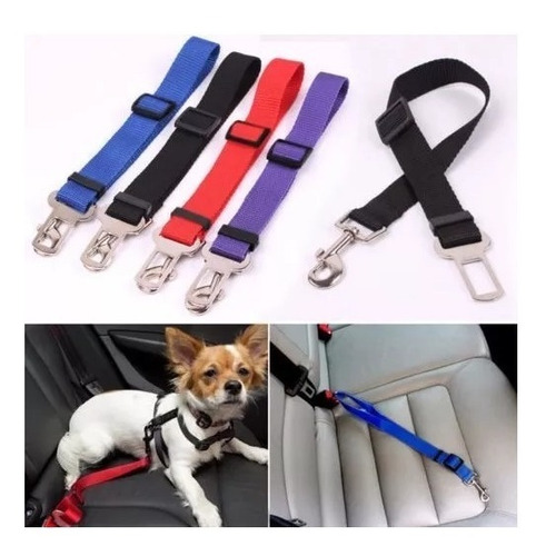 Imagen 3 de 3 de Cinturón De Seguridad Auto Para Mascotas 70 Cm Reforzado