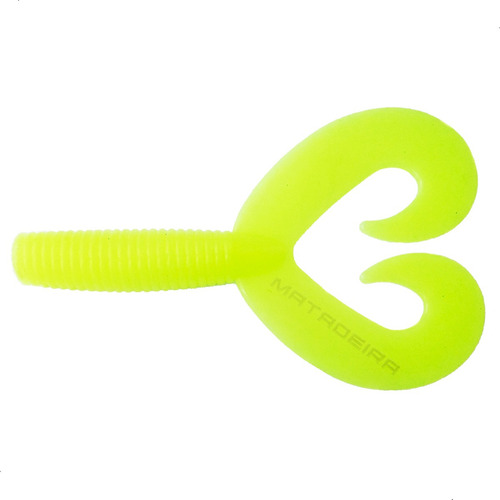 Kit 3pç Iscas Criatura Grub Duplo Bolotinha Matadeira Traíra Cor Amarelo