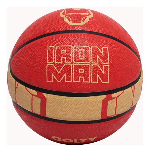 Balón De Baloncesto Competencia Iron Man Golty No.7 Color Rojo