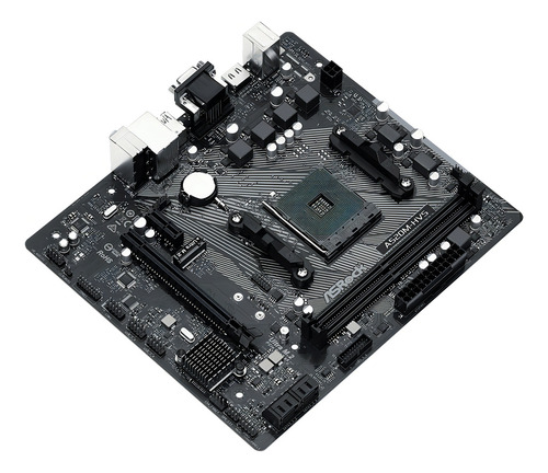 Placa Mãe Asrock A520m-hvs Som/video/hdmi/usb2.0/usb3.2/ddr4 Preto