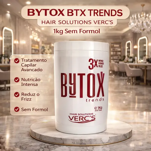 Bytox Verc's Alisamento Semi Definitivo 1kg Sem Formol | Frete grátis