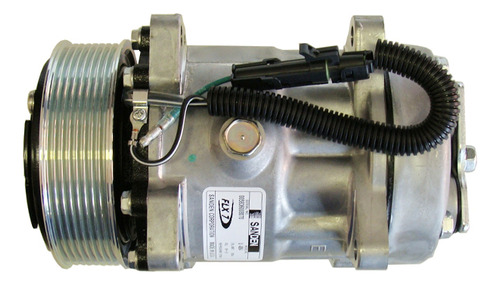 Compressor Sanden Flx7 4864 8 Orelhas Pv8 119mm 12v R134a