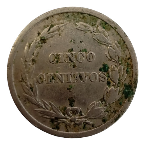 Moneda Ecuador 5 Centavos 1918 Escasa(&395 (Usado)