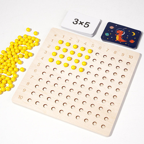 Tablero De Multiplicación Y División Montessori, Material