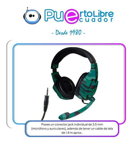 P O T E N T E S Audifonos Gamer Pc Laptop Celular Microfono