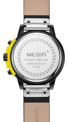 Megir 2080 Moda Quartzo Esportes Homens Relógio