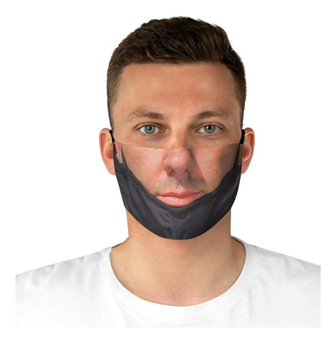 Divertida Mascara Lavable Para Mujer Hombr 3d Impreso Como