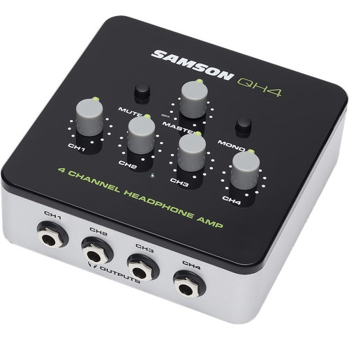 Amplificador De Auriculares Samson Qh4 De 4 Canales