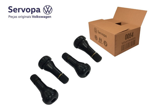 Kit 4 Bico Válvula Borracha Da Roda Amarok Golf Original Vw 