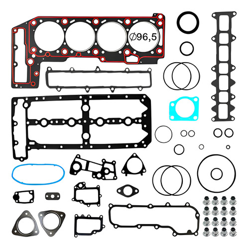 Jogo Junta Superior Motor Iveco 70c17 3.0 16v 136cv Diesel