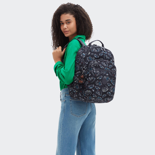Mochila Kipling Seoul Lap Color Jungle Fun Race 100% Color Negro