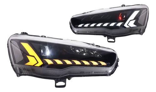 Farol Matrix Full Led Mitsubishi Lancer , Evo X E Ralliart