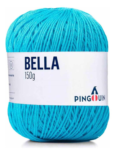 Fio/linha Algodão Pingouin Bella 405m 150g (tex 370) Cor TURQUESA - 508