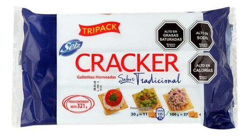 Galletas Selz Tripack Cracker Doy Pack 321 G