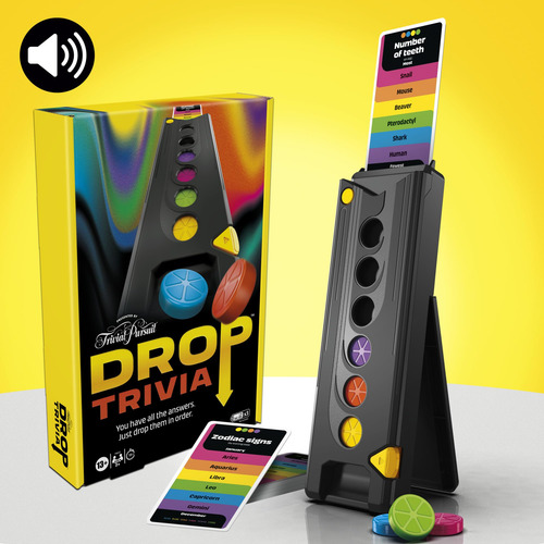 Juego De Preguntas Hasbro Gaming Drop Electronic Voice Desde