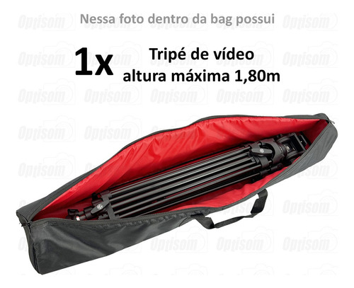 Case Bolsa De Proteção Para Tripé West 110cm Para Transporte Cor Preto