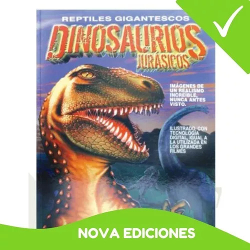 Libro Sobre Reptiles Gigantescos Dinosaurios Jurasicos