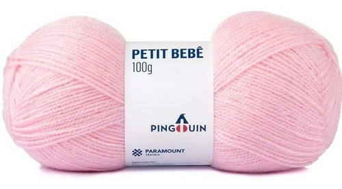 Lã Petit Bebê Pingouin 100g - Tricô E Crochê Cor 9397 - LITTLE PINK