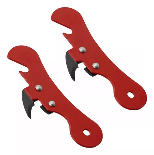 Set X 3 Abrelatas Uña Destapador Rojo Metal Abre Lata - $ 5.400