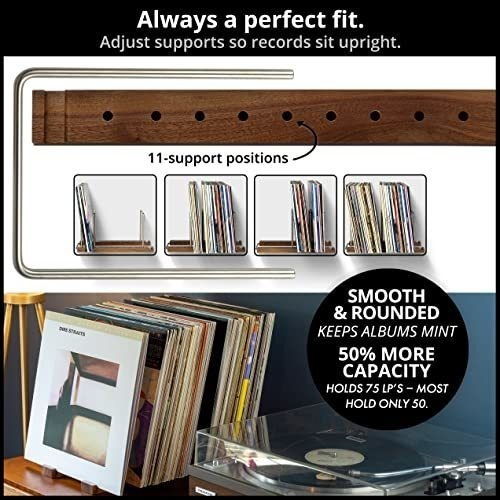 Imagen 4 de 7 de Porta Vinilo Almacenamiento Para Discos Lp