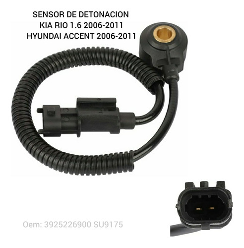 Sensor Detonacion Kia Rio 1.6  Hyundai Accent 2006-2011