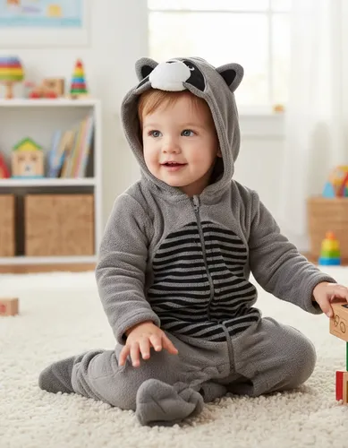 Macacão Pelúcia Menino Infantil Bebê com Capuz Tip Top