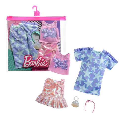 Barbie Fashions - Juego De Ropa Con 2 Atuendos Para Muñeca