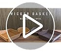 Cesta Rectangular De Mimbre Para Almacenamiento 2 Piezas