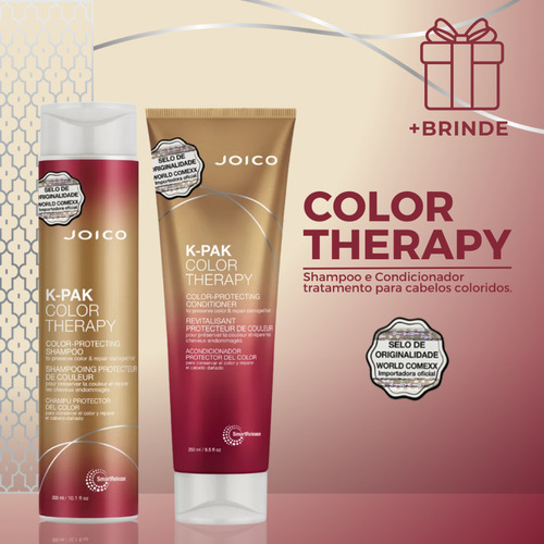 Joico Kit Color Therapy Shampoo 300ml + Cond 250ml + Brinde