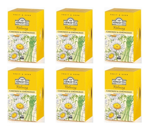 Té Ahmad Tea Infusión Manzanilla Lemongrass (pack 6) 