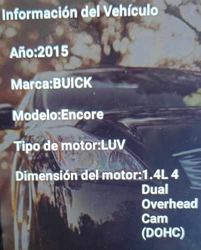 Computadora De Motor Buick Encore 2015 1.4l 12669325 Ab67 (Usado)