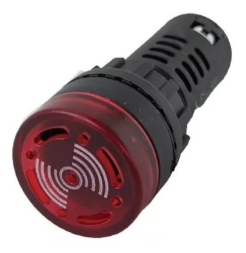 Indicador Sonoro Buzzer Para Tablero 22mm Ojo De Buey 220v