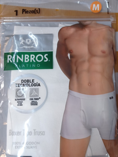 Rinbros Platino Boxer Tipo Trusa 100% Algodon