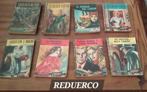 8 Colección Rastros Editorial Acme Años 50 Policial Gruber (Usado)