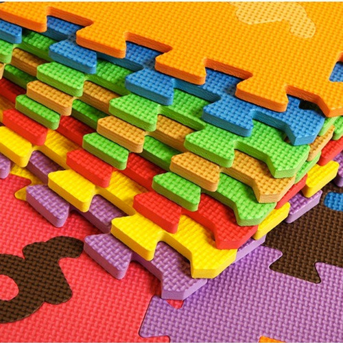 Alfombra Goma Eva Set 10 Cuadros De 30x30 Bebes Y Niños