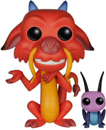 Figura De Vinilo Funko Mulan Mushu And Cricket Pop