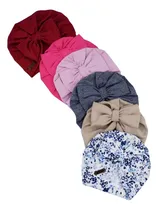 Comprar Lote De Gorros Turbantes Para Bebas X 6 Unidades Surtidos