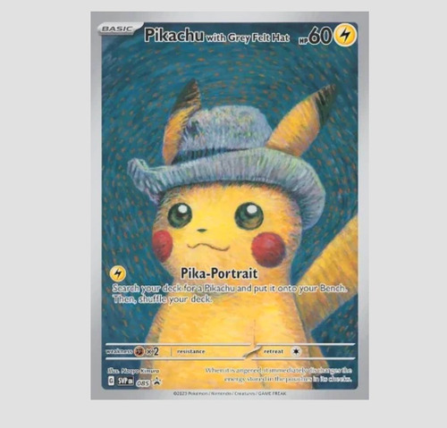 Tarjeta Pikachu Van Gogh Tcg Diy Museo Pokemon Charizard Mew