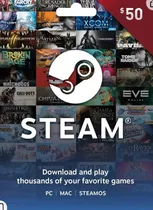 Comprar Gift Card Steam 50 Usd Código Digital