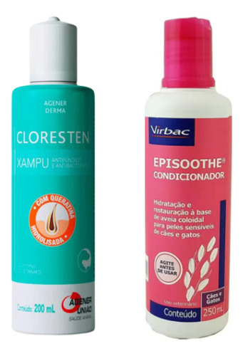 01 Cloresten 200ml E 01 Episoothe Condicionador 250ml