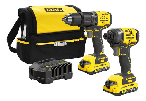 Combo Taladro Per Atornillador Impacto Stanley 20v Brushless