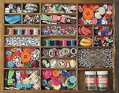 Puzzles Springbok - La Caja De Costura - Puzzle De 500 Pieza